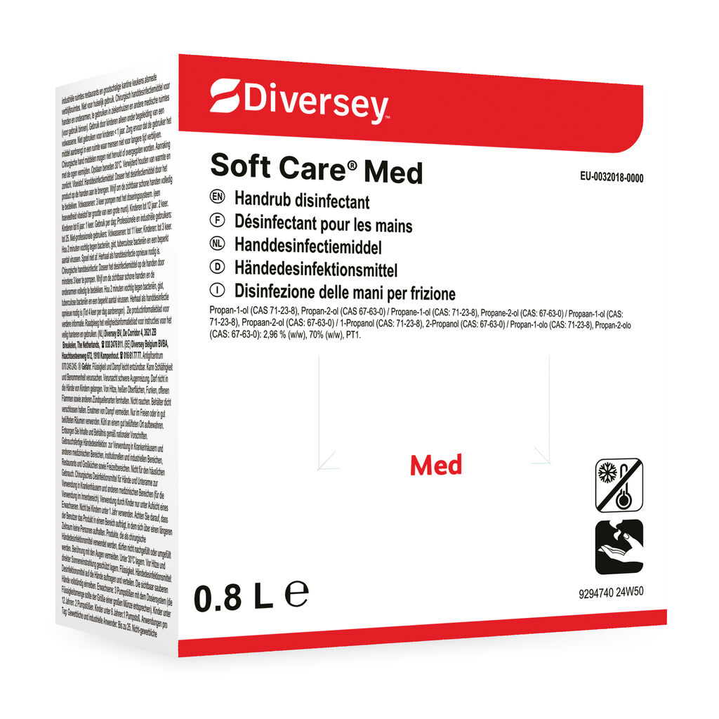 Soft Care Med 6x0.8L - Désinfectant instantané pour les mains
